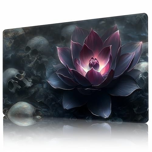 AIRCBC MTG Spielmatte 24 x 14 Glatte Gummioberfläche für Kartenspiele Anti-Rutsch Gaming Kampfspielmatte mit Kostenlose Aufbewahrungstasche