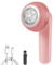 LULUWA Quitapelusas Electrico, Afeitadora Eléctrica de Tela USB Recargable Anti-Peluches para Ropa 6 Hojas de Hojas Suéteres Afeitadora para Bolas Anti-Bouloches Muebles Cubierta (Rosa)