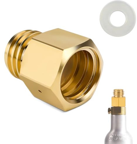 NCTNCX Soda-Zylinder-Stream-Gewinde Wandelt FüR Quooker Co2 Flasche 1 StüCk Messing Co2 Adapter Weiblich Tr21-4 In Male Tr21-3