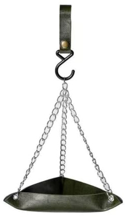Flaroey Bird Feeder Bird Feeder Tray Hanging Bird Water Tray Garden Bird Feeder Outdoor Patio Hanging Bird Feeder Easy Install Green