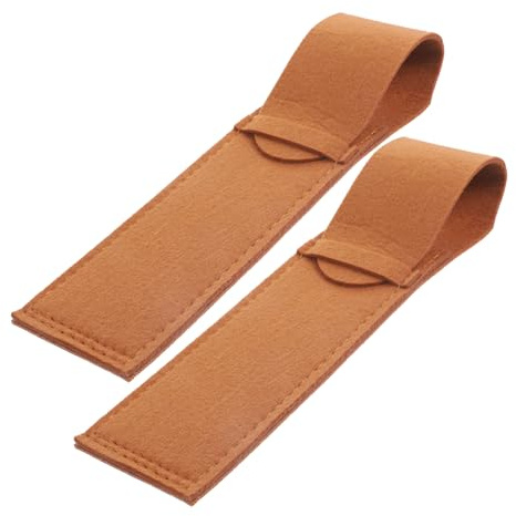 TOPPERFUN 2pcs Leather Cutter Bag Compact Kitchen Storage Pouch Organizer for Chefs Small Space-Saving Multi-Functional Knife Holder for Cutlery and Tools