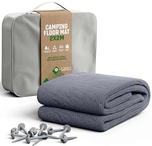 GardenGloss Awning Carpet - Weatherproof Outdoor Camping Carpet - 200 x 200