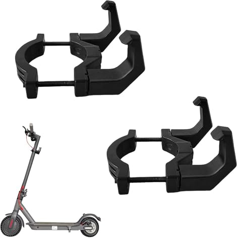 XinYangMao Scooter Haken, 2 Stück Elektroroller Haken mit Doppelhaken-Design, Universell für die meisten E-Scooter, Robuster Aufbewahrungshaken für Wandmontage