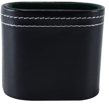 Gutol PU Leather Dice Cups Without Dices, Quiet Shaking Portable Game Supplies for Game Friends Party Travel Bar KTV Club