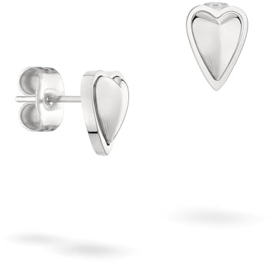 LIEBESKIND BERLIN Damen Schmuck mit Herz - Funkelnde Kette, Armband und Ohrringe mit Glasherz aus Edelstahl in Silber, Gold & Roségold - zeitlos, modern und alltagstauglich - Geschenkidee