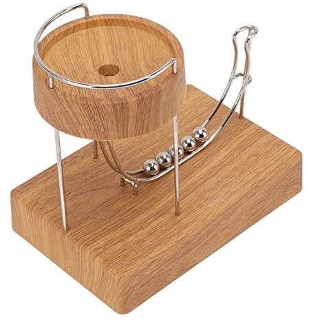 BRRNOO Perpetuum Mobile, Perpetuum Mobile Schreibtischspielzeug Newtons Cradle Kinetic Art Device Lerngerät für den Unterricht