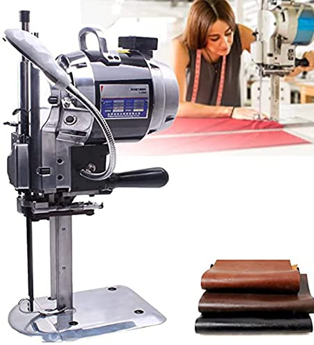Fabric Cutting Machine 1100W - Vertical Electric Knife Cutter with Automatic Knife Sharpening - Ideal for Industrial Use - Multiple Thickness Options