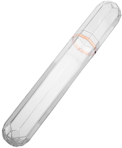 PACKOVE Tubo Portatile in Acrilico Trasparente Sigillo per Sigari | Contenitore Tascabile, Protezione Rigida Antischiacciamento, Stile Moderno, per Uso Quotidiano e Viaggi Brevi