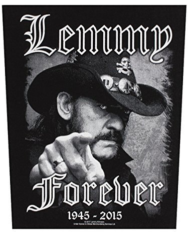 Motorhead Lemmy Forever Backpatch, Einheitsgröße, Schwarz, Kind, Aufbügeln, Kleidung, Rock/Musik, Backpatch