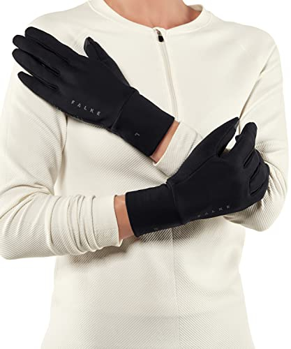 FALKE Unisex Winter-Handschuhe Brushed U Gl Funktionsmaterial schnelltrocknend 1 Paar, Schwarz Black 3000, M-L