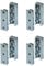 Gedotec Möbelverbinder aus Metall verdeckt | 4 Set Korpusverbinder | Bettverbinder SOLID | Einhänge-Verbinder Beschlag für Betten, Möbel & Metallbau | Tragkraft bis 250 kg | Holzverbinder unsichtbar