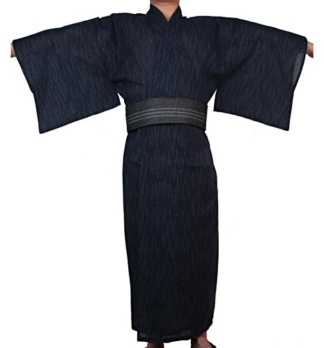 Herren japanische Yukata japanische Kimono Home Robe Kleid # 09 [Größe XL]