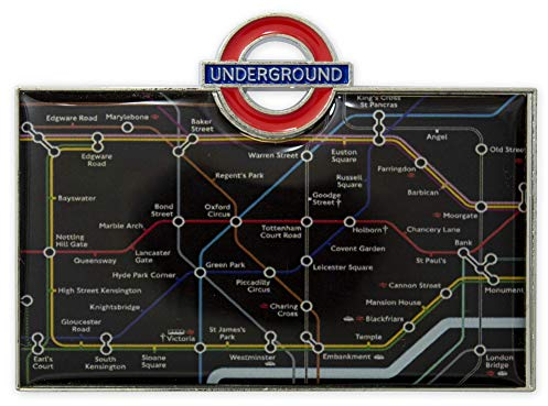 TFL3011 Licensed Underground Tube Map Fridge Magnet Black