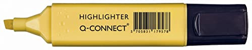 Q-Connect KF17957 Textmarker - ca. 1,5-2 mm, pastell gelb