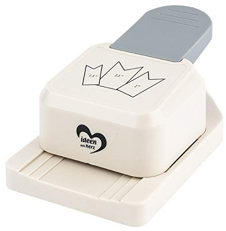 Ideen mit Herz Anhänger-Stanzer | Etiketten-Stanzer für 3 verschiedene Größen | Motiv-Locher für Papier | Geschenkanhänger basteln (Wimpel)