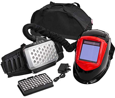 Sealey Welding Helmet with TH3 Powered Air Purifying Respirator (PAPR) - Solar Powered Auto Darkening - PWH615