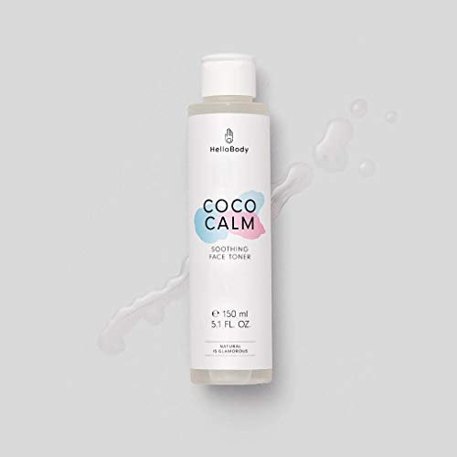 HelloBody Cocos Calm besänftigender Gesichtstoner (150 ml) – Gesichtsreinigung mit Aloe Vera und Kokosnuss-Extrakt – revitalisierendes Gesichtswasser