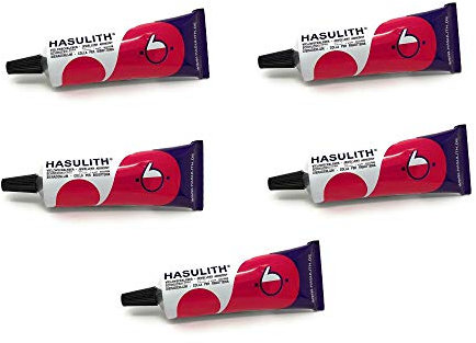 Eleusis Craft 5 Tubes de Colle Hasulith 31 ML idéale DIY Bijoux Verre Métal Bois