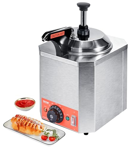 VBENLEM Chauffe-Chocolat Électrique 650W,Distributeur de Chocolat 2,5 L,Siphon de Cuisine en acier inoxydable 304,Pot de Réchauffeur de Chocolat avec Pompe 30-110℃