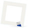 PHOTOLINI Passepartout 50x50 aussen für 30x30 innen, säurefrei 1,5 mm Passepartout Karton Creme-Weiß, alterungsbeständige Schrägschnitt - Passepartouts, Präsentation & Schutz von Bildern und Fotos