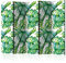 murando Raumteiler Foto Paravent Blätter 225x172 cm beidseitig auf Vlies-Leinwand Bedruckt Trennwand Spanische Wand Sichtschutz Raumtrenner Design Botanik Dschungel tropisch Monstera b-C-0261-z-c
