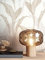 NEWROOM Papier peint Or Feuille Intissé - Tropical Gris Blanc Palmiers Jungle Floral
