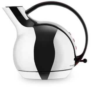 BUGATTI, Giulietta, Bollitore Elettrico di design con Filtro Anticalcare Removibile, Capacità 1.2 Litri, Bollitore Acciaio Inox 18/10