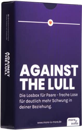 more is more Against The Lull - die Losbox für Paare - freche Lose für deutlich mehr Schwung in deiner Beziehung | Spiel für Paare, Geschenk für Jahrestag, Geburtstag oder Valentinstag