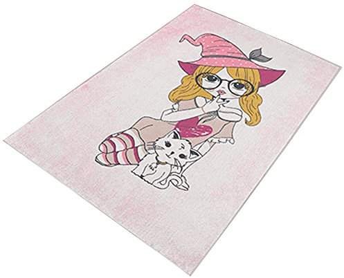 ElleElf mehrfarbig bedruckter Polyesterteppich 160 x 230cm Modell ElleElf mehrfarbig