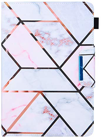 Xkladz Universal Hülle für alle 9-11 Zoll Tablet, Flip Case Cover Tasche Schutzhülle für Samsung Tab 9.6/10.1/10.5, iPad 9.7-11, Lenovo Dragon Touch 10, Fire HD 10, Huawei 10.1-10.8 - Marmor