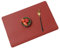 Skrsila Tischsets PU-Leder 4er Set Platzsets Doppelseitig rutschfest Abwaschbar Platzdeckchen Tischset 45x30cm Rot