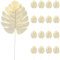GANAZONO Decorazioni Foglie Oro 20 Foglie di Palma Dorate Foglie di Palma Tropicali Artificiali per La Decorazione Partito Luau Hawaiano Fogli Finte
