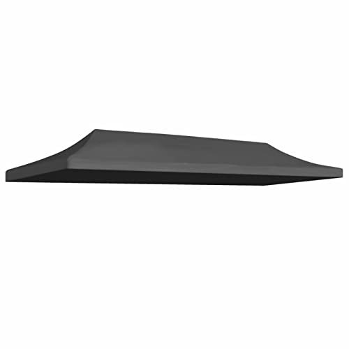 Keketa - Techo de repuesto para cenador, carpa de recepción, techo de repuesto para cenador, carpa de jardín, carpa, lona de cenador, resistente a los rayos UV y al agua, 3 x 6 m, antracita