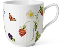 Kähler Design Hammershøi Summer Becher aus Porzellan hergestellt, Maße: Höhe: 10 cm, Ø 9 cm, Volumen: 33 cl, 692622, Weiß
