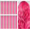 Aomig Haarsträhnen zum Einflechten, 22 PCS Haarsträhnen zum Einklipsen, 22 Zoll Gerade Haarsträhnen für Mädchen Frauen, Regenbogen Farbige Haarverlängerungen Clip für Party Zubehör Haarteile (Rosa)