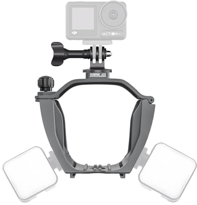 CAPART Camera Mount Expansion Bracket for DJI Air 3 Drone, with 1/4 Screw Hole, Cold Shoe Mount, Compatible DJI OSMO Action 4 3 Pocket 2 1 Insta360 Go 3 2 Go Pro 11 10 9 Action Cameras
