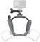 CAPART Camera Mount Expansion Bracket for DJI Air 3 Drone, with 1/4 Screw Hole, Cold Shoe Mount, Compatible DJI OSMO Action 4 3 Pocket 2 1 Insta360 Go 3 2 Go Pro 11 10 9 Action Cameras