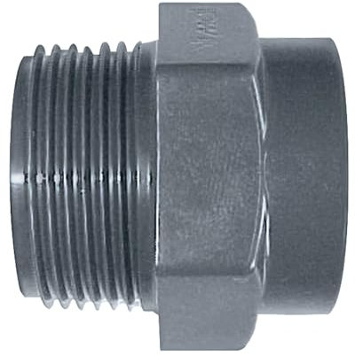 Jardibric - Mamelon PVC M/F - Raccords PVC à Visser - PN10 - Raccordements Arrosage Enterré (M 40x49 - F 26x34)