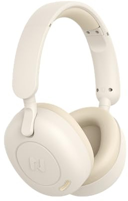HAVIT H655BT Hybrid Anc On-Ear-Bluetooth-Kopfhörer - 65 Stunden Akku, Enc, Anc, Dual Device Support BEIGE