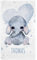 Pictogogo Personalisiertes Baby Kapuzenhandtuch mit Namen & süßem Tiermotiv | Extra weiches und saugfähiges Babybadetuch für Jungen und Mädchen | Baby Handtuch mit Kapuze (Elefant (Badetuch))