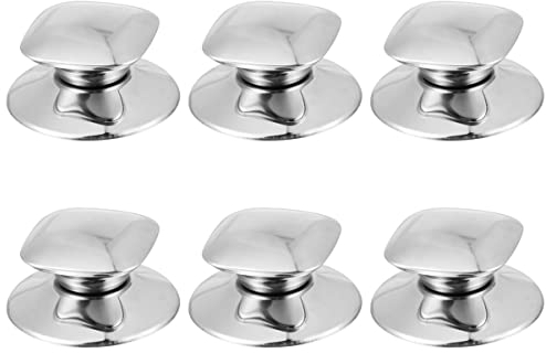 BESTonZON 6st Glasdeckel Für Bratpfanne Topfdeckelkappe Herdknöpfe Topftopfgriff Deckelknopf Für Backformen Griff Deckel Abdeckknopf Topfdeckelknopf Topfdeckelknaufgriff Metall Ofen