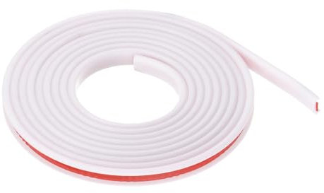 sourcing map U-Shape Edge Banding 9/25 x 9.8ft (9mm x 3000mm) Self Adhesive TPE Flexible Veneer Edging Edge Protector for Furniture Cabinet Table Repair, White