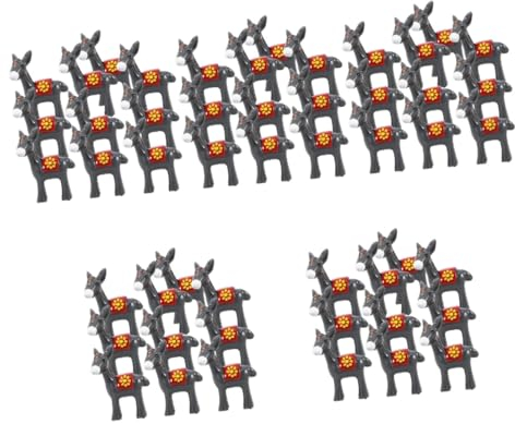 Alipis 50 Stück Mikro-Landschaft Kleiner Esel Winziges Skulptur Esel Ornament Miniatur-Tierfiguren Miniatur-Tierfiguren Miniatur-Esel Esel Spielzeug Kunstharz