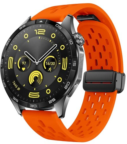 Nixiamy Bracelets de Montre en Magnétique en Silicone 18mm 20mm 22mm Libération Rapide Bracelet de Remplacement de Montre Intelligent pour Femme Homme