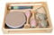 perfk Wooden Percussion Instruments Toy Toddlers Musical Instruments with Wood Storage Tray