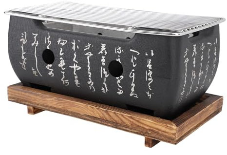 Kompakter Japanischer Holzkohle Japanischer BBQ Grill Herd, Holzkohle -Grillherd BBQ Grill Herd Sogar Heizung Multifunktionaler Gebrauch für Camping -Aluminiumlegierung