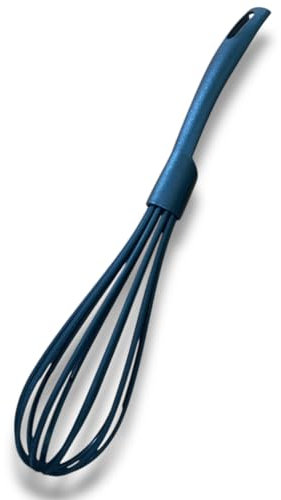 PARENCE.- Fouet de Cuisine en Nylon 31 cm - Manche Ergonomique | Résistant à la Chaleur |Batteur Anti-Rayures | Idéal pour Sauces, Pâtisserie et Préparations Maison, Noir
