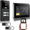 GVS - IP Video Türsprechanlage 2-Familienhaus mit Türöffner (RFID), HD Kamera, 2x7 Zoll Monitor & App - Smarte Video Türklingel mit Kamera & Gegensprechanlage (AVS4288A)