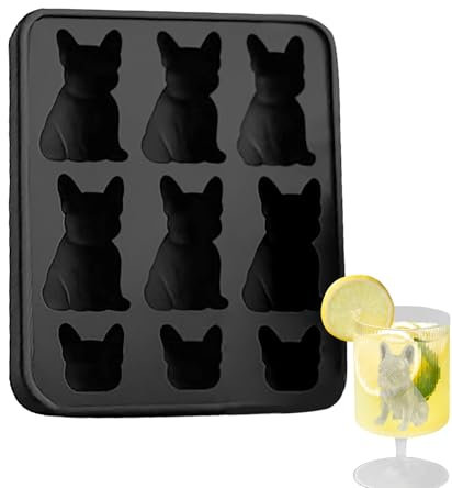 Molde Para Cubitos De Whisky,Molde De Hielo Con 9 Cavidades En Divertidas Formas De Animales - Bandeja Cubitos Whisky Antiadherente Desmoldable Fácil, Accesorio Reutilizable para Hogar Fiestas Restaur