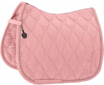 Eskadron Platinum Schabracke Velours Crystal Größe DL, Farbe Soft Rouge